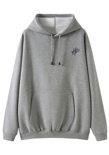 Navy Gingham Hoodie