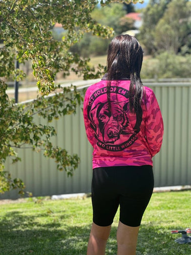 Pink Camo Fishing Shirts