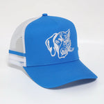 Blue And White Trucker Cap