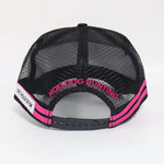 Hot Pink And Black Trucker Cap