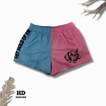 Pink & Sky Blue Footy Shorts