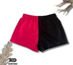 Kids Pink & Black Footy Shorts