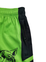 Kids Green footy shorts