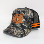 Camo and Orange Trucker Cap